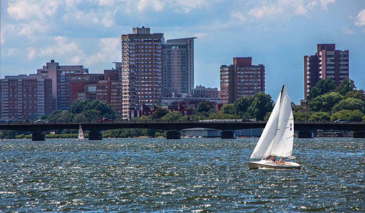 One Canal Apartment Homes - Boston, MA - Sailboat on Water