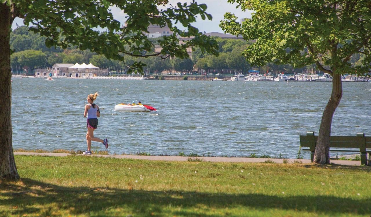 One Canal Apartment Homes - Boston, MA - Woman running along the charles.<div style="text-align: center;">&nbsp;</div>
<div style="text-align: center;">You'll live a 5-minute walk from the Rose Kennedy Greenway.</div>
