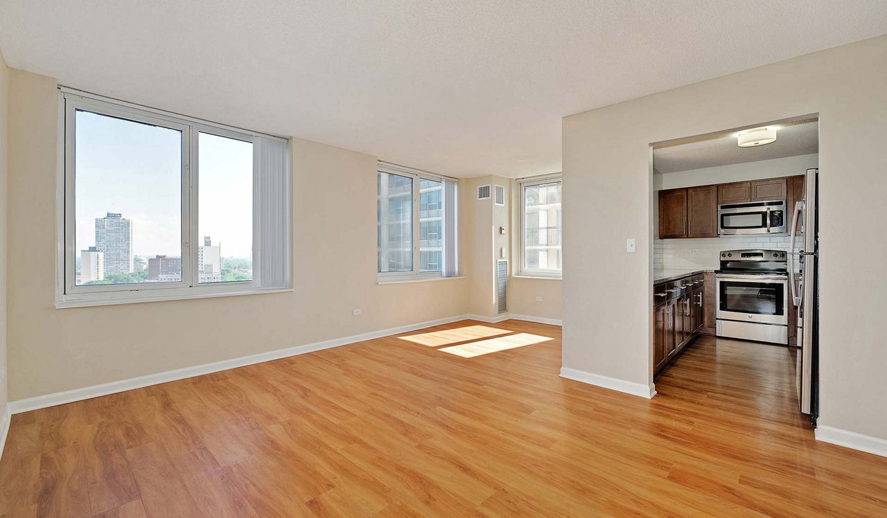 Hyde Park Tower - Chicago, IL - Interior Living Room
