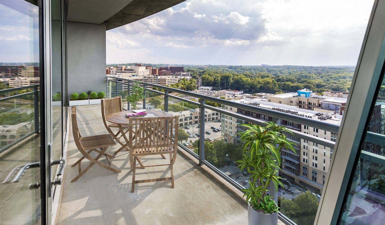 Mezzo Apartment Homes - Buckhead,  Atlanta, GA - Balcony