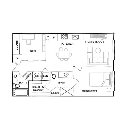 2D Diagram Furnished