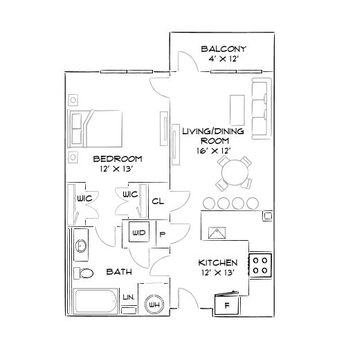2D Diagram Furnished