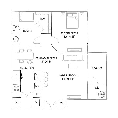 2D Diagram Furnished