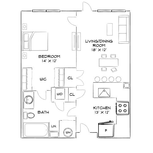 2D Diagram Furnished