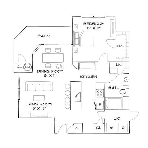 2D Diagram Furnished