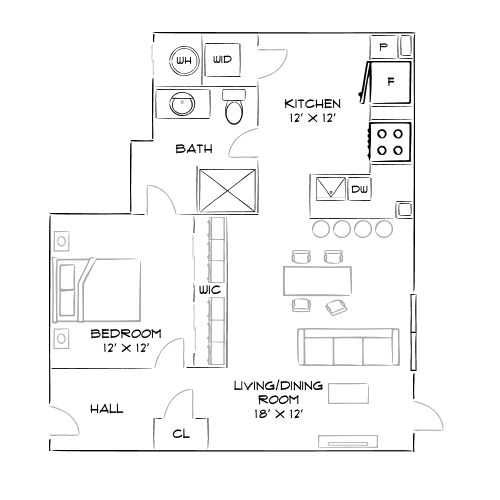 2D Diagram Furnished