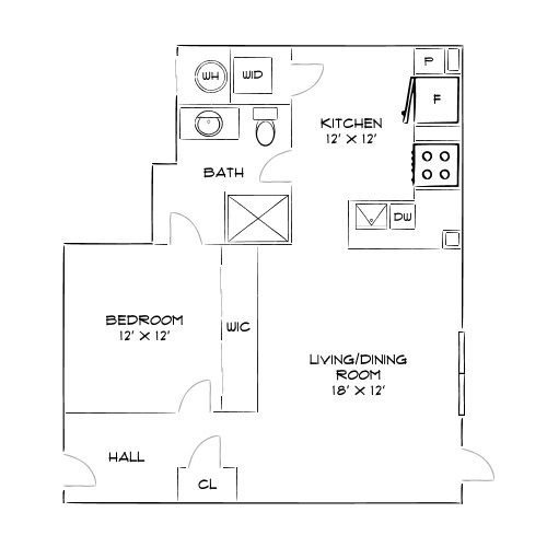 Arapahoe Square - Denver, CO - Floor Plan Diagram