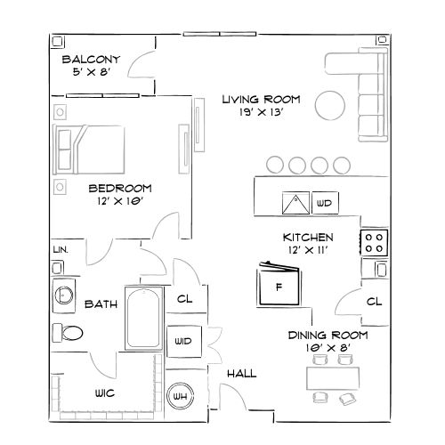 2D Diagram Furnished