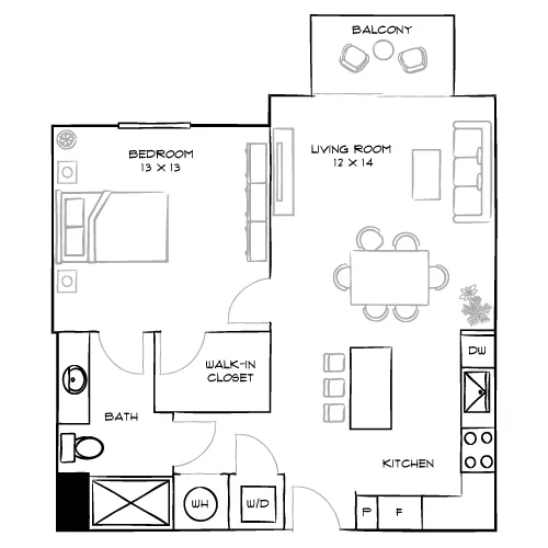 Reserve at Coconut Point - Estero, FL - Design 1A Floor Plan Diagram