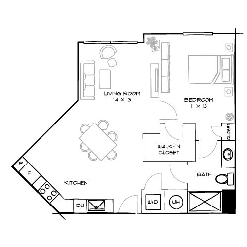 2D Diagram Furnished