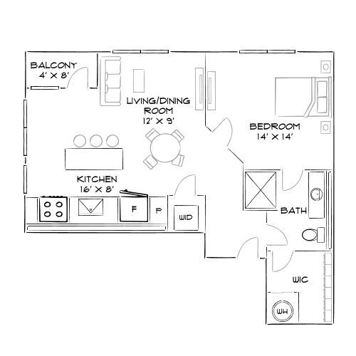 2D Diagram Furnished