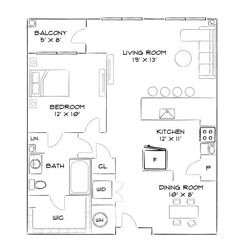 2D Diagram Furnished