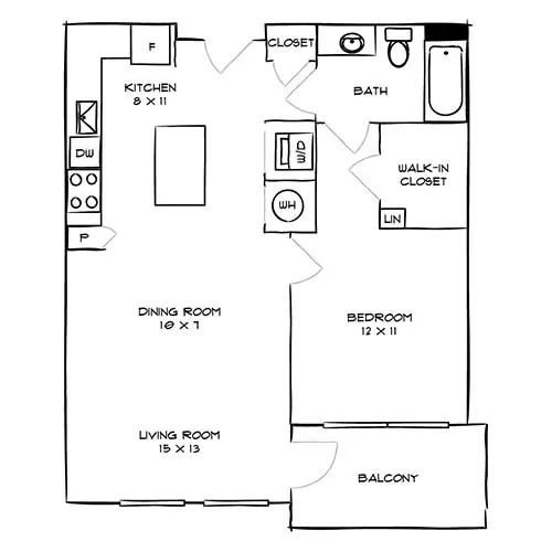 Avery Row - Arlington VA - Floor plan diagram