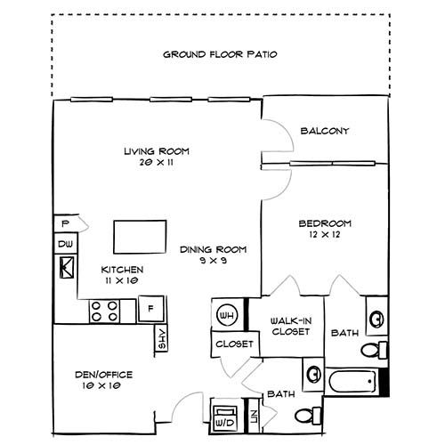 Avery Row - Arlington VA - Floor plan diagram