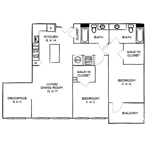Avery Row - Arlington VA - Floor plan diagram