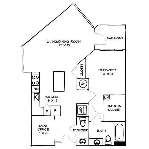 Avery Row - Arlington VA - Floor plan diagram
