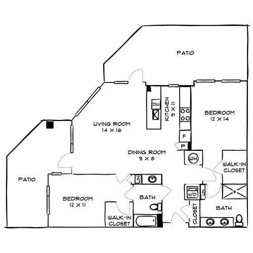 Avery Row - Arlington VA - Floor plan diagram