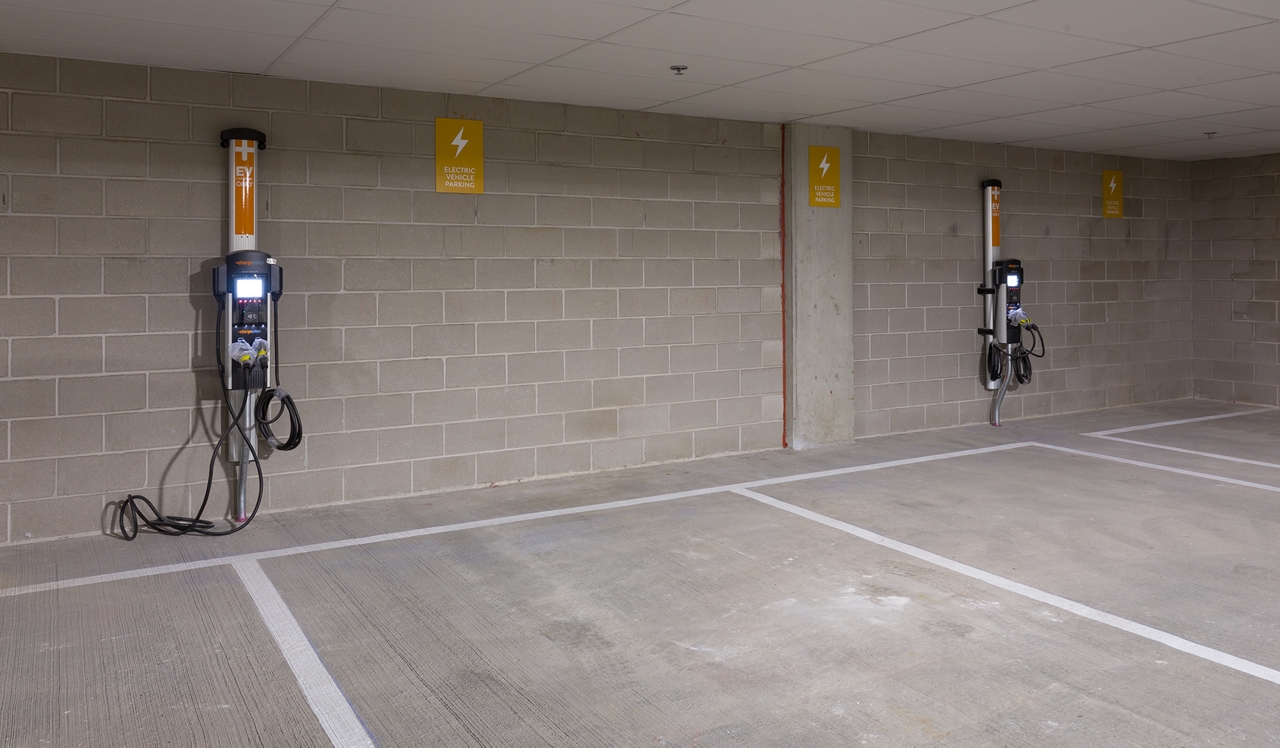 The Fremont Residences - Aurora, CO - Garage.Electric vehicles welcome too! Speak with the team for more details
