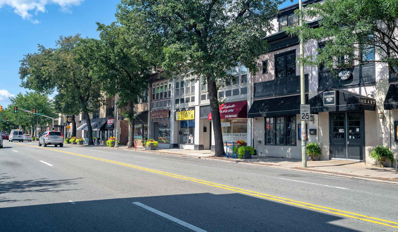 One Ardmore Place - Luxury Philadelphia Apartments - Lacaster street shops