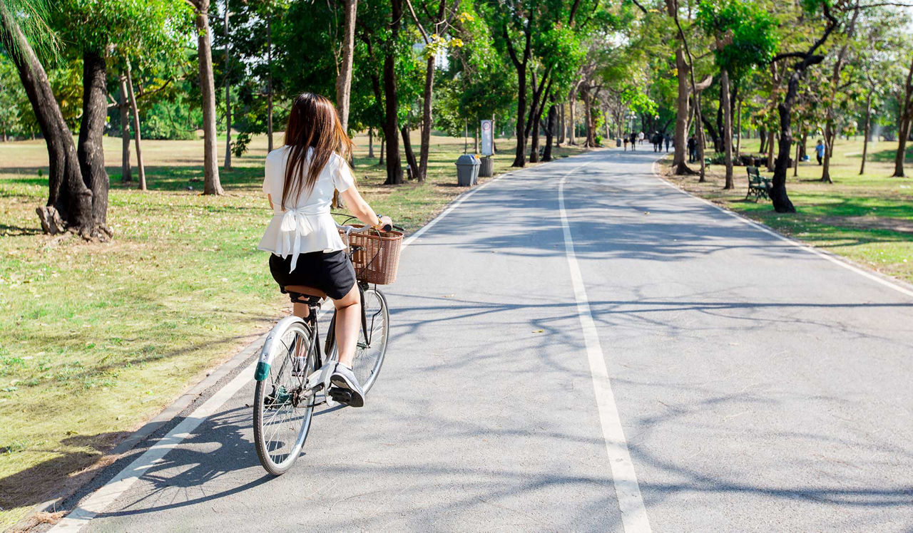 Avery Row - Arlington, VA - Woman Biking