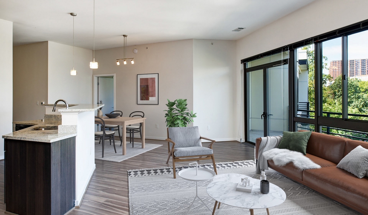 Avery Row Apartments - Arlington, VA - Interior Living Room