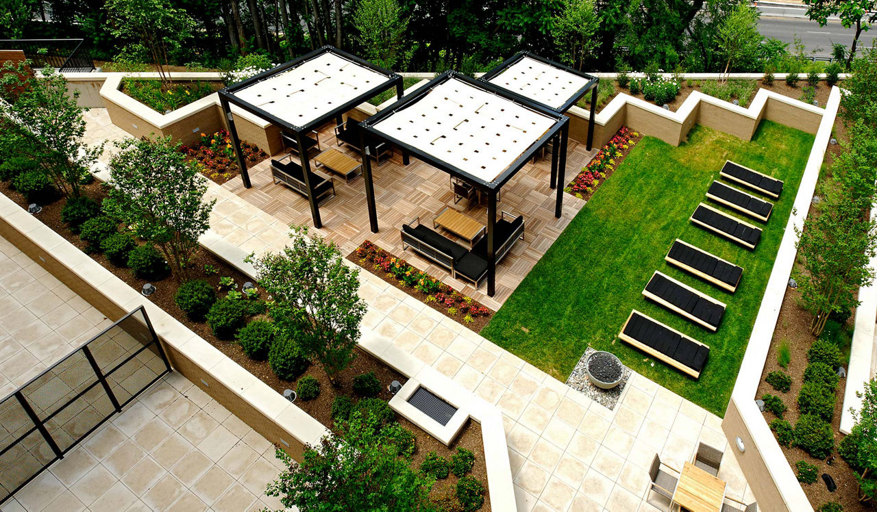 Roof deck at Avery Row