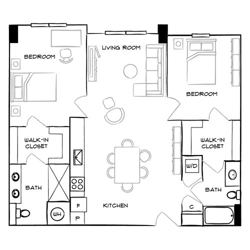 2D Diagram Furnished