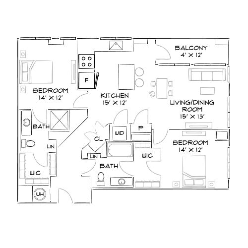 2D Diagram Furnished