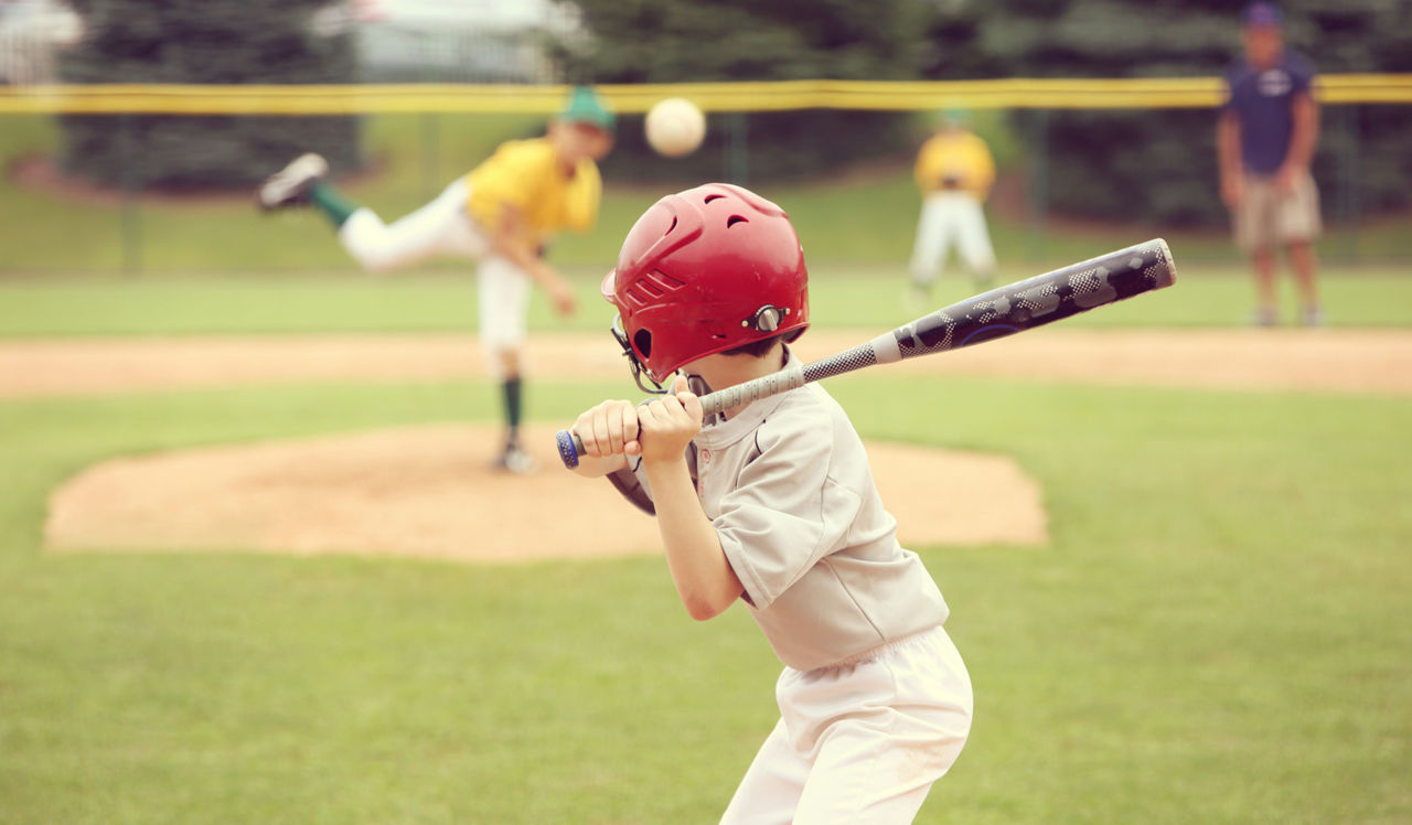 Shenandoah Crossing - Farifax, VA - Two young children playing baseball