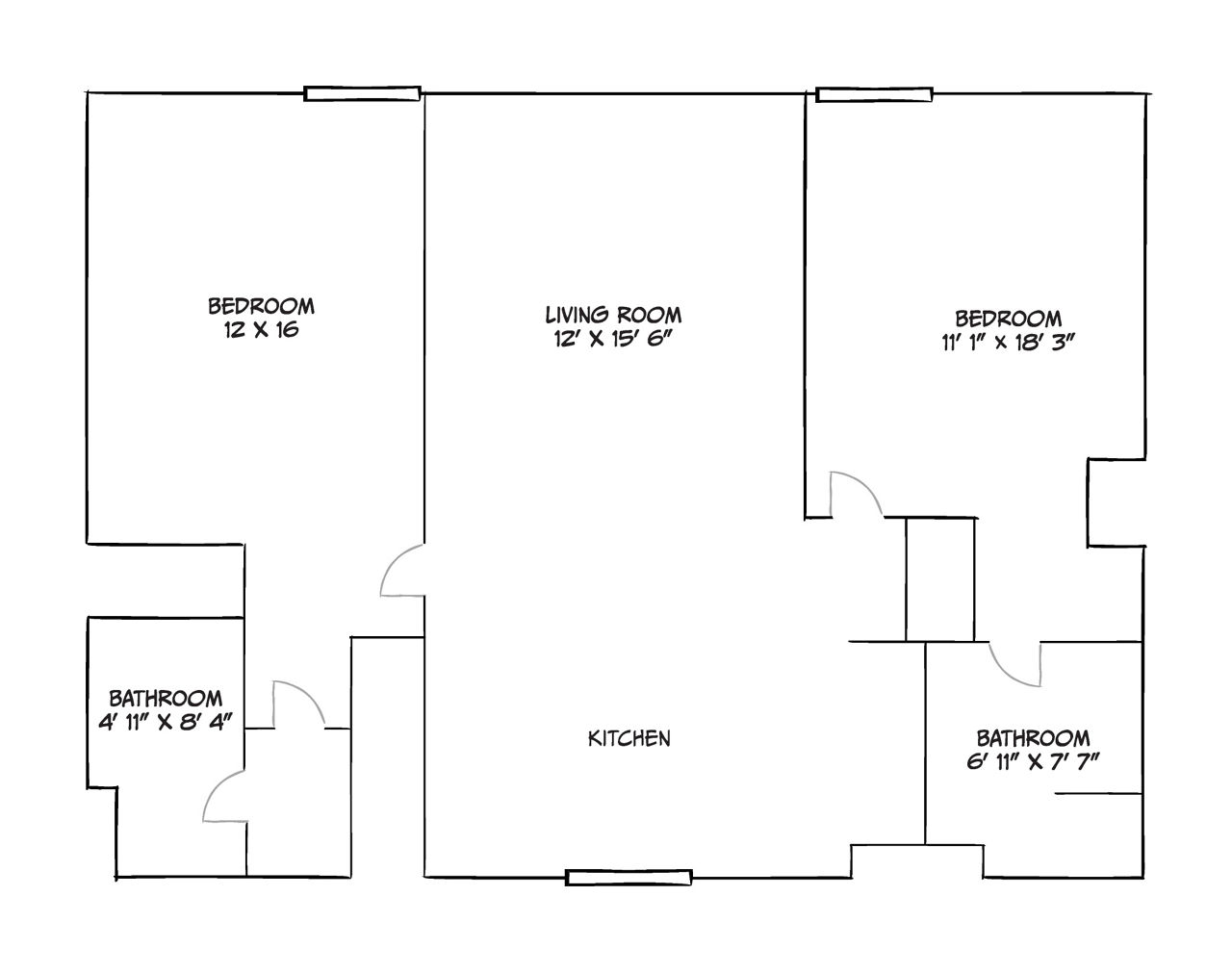 Design 2B Premier floor plan