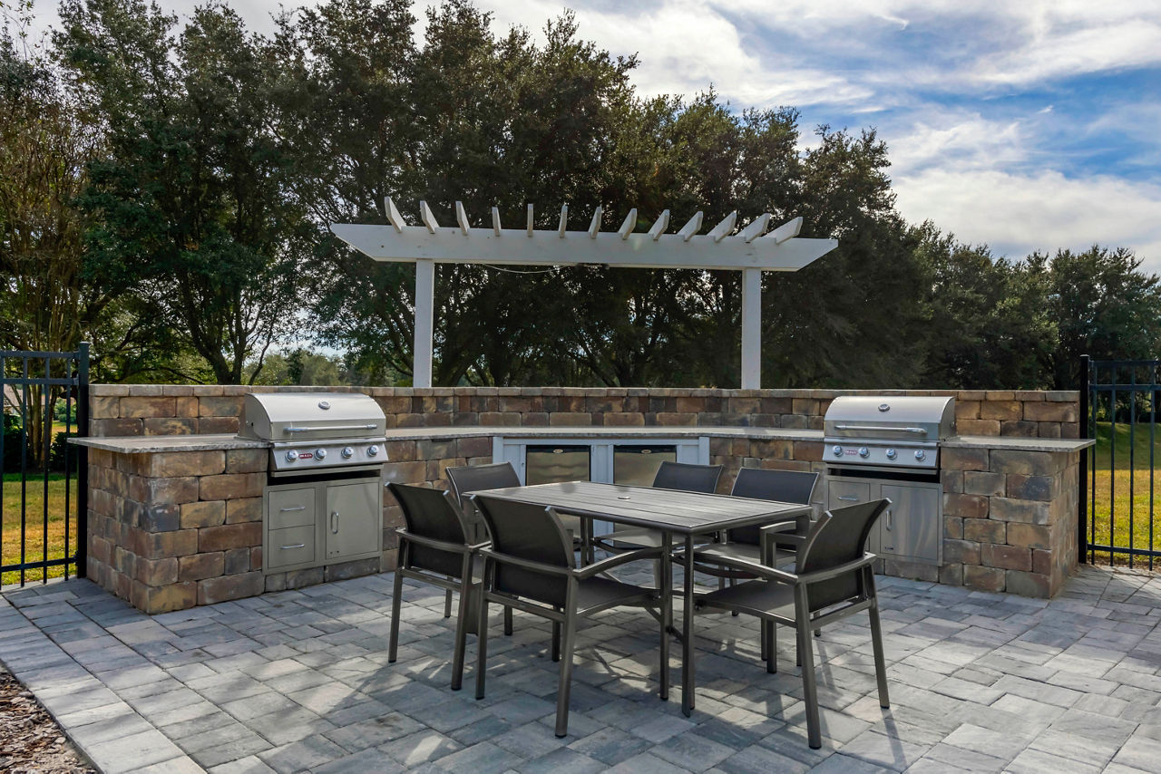 Grill area at Solace Timacuan
