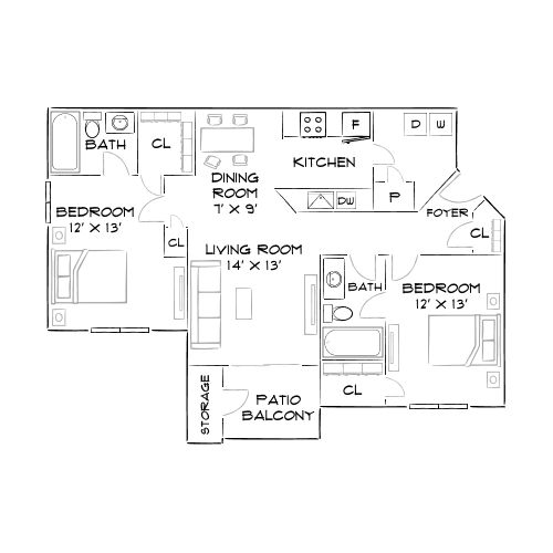 Buckhead and Vine - Atlanta, GA - Diagram