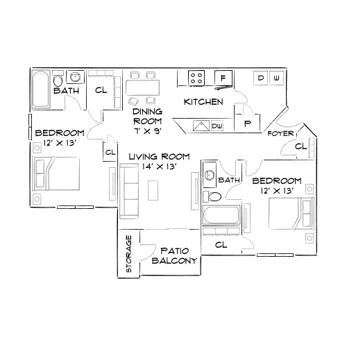 Buckhead and Vine - Atlanta, GA - Diagram