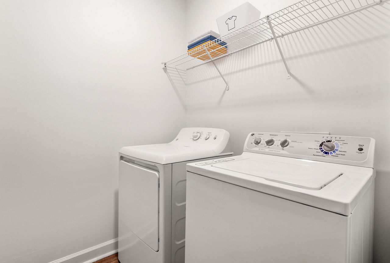 Laundry room at The Hartley