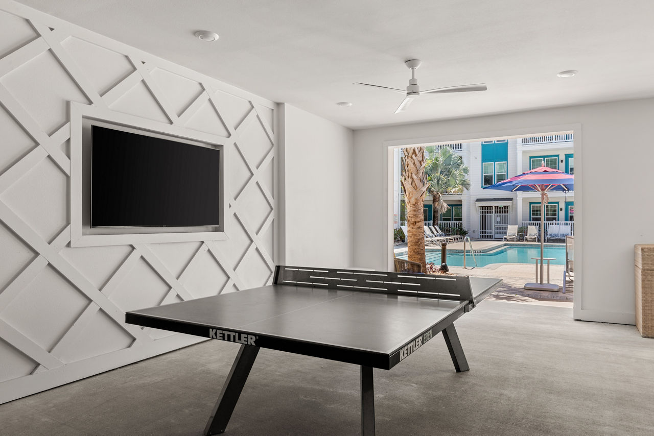 Game room at The Rosery