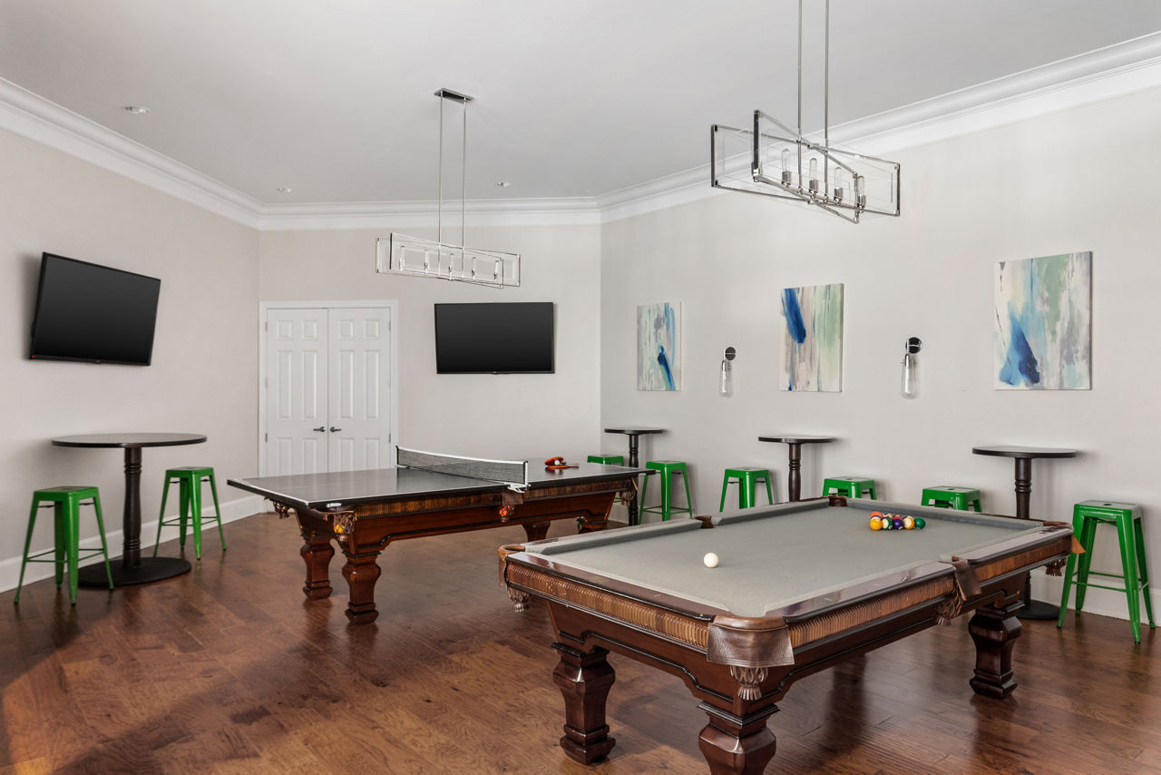 Game room at Villages at Pecan Grove
