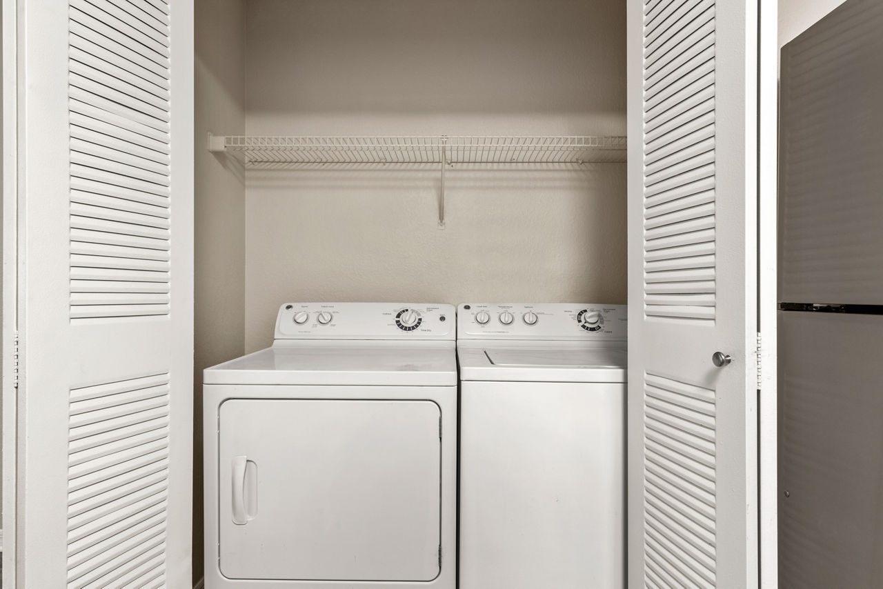 Laundry room at Bay Club