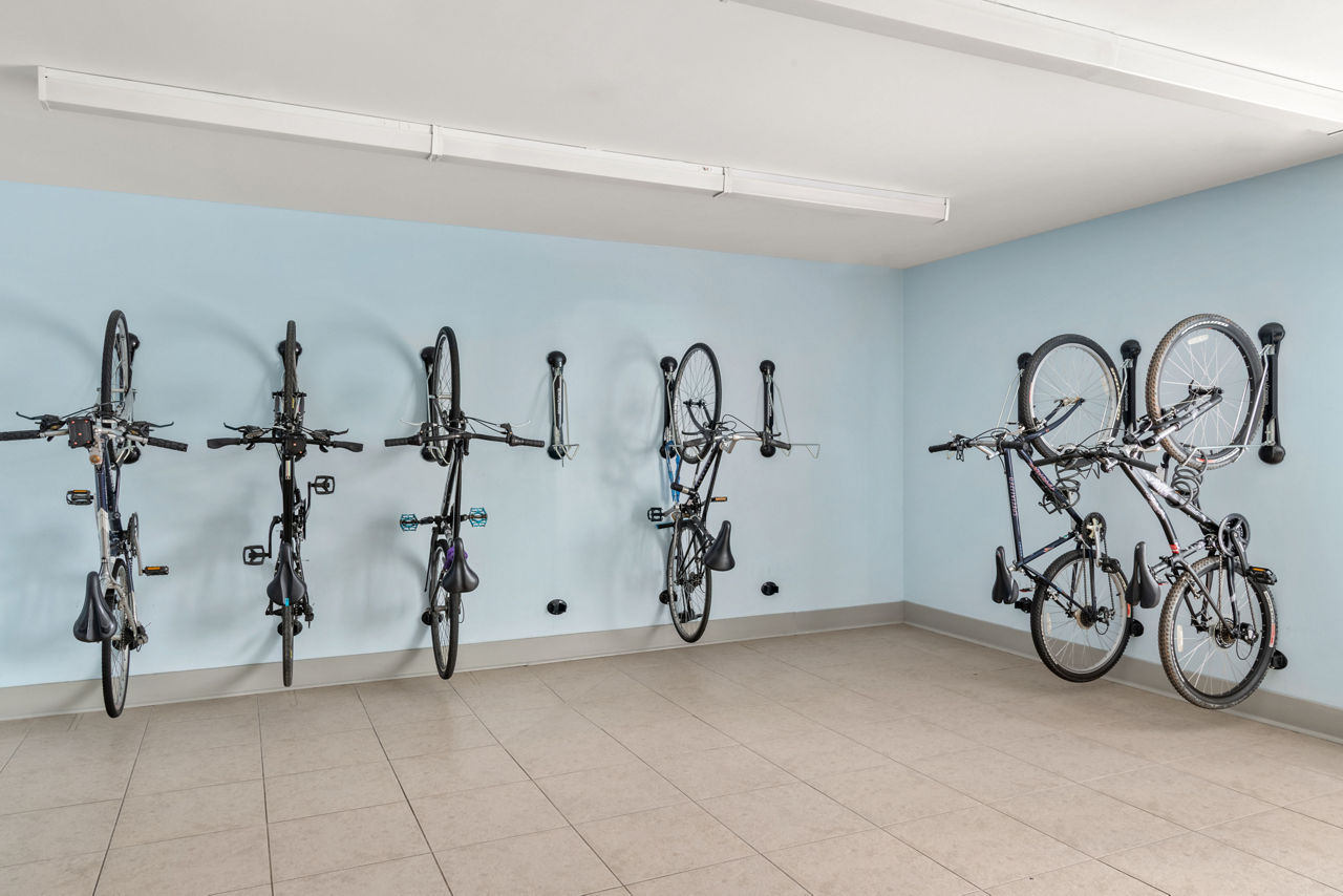 Bike room at Bower Westside
