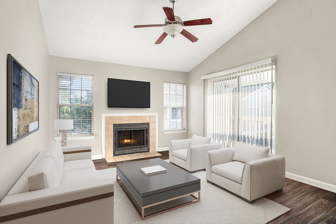 Windsor Falls - Raleigh, NC - Living Room