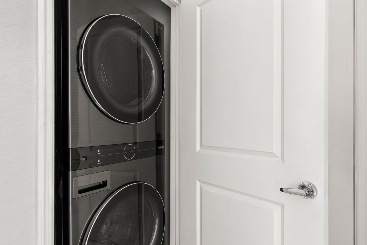 Laundry room at The Blake