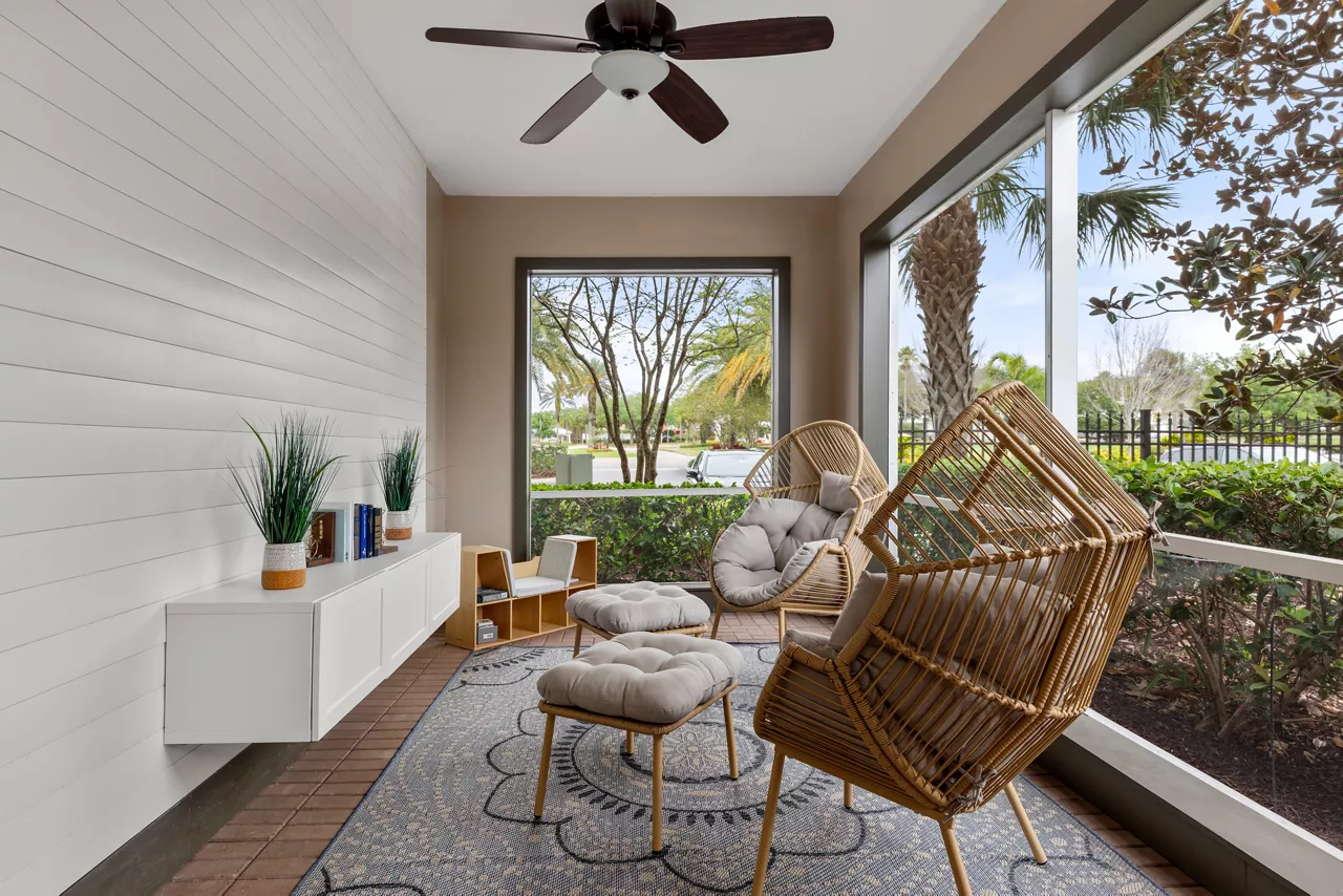 Citi Lakes in Orlando, FL - Clubhouse Porch