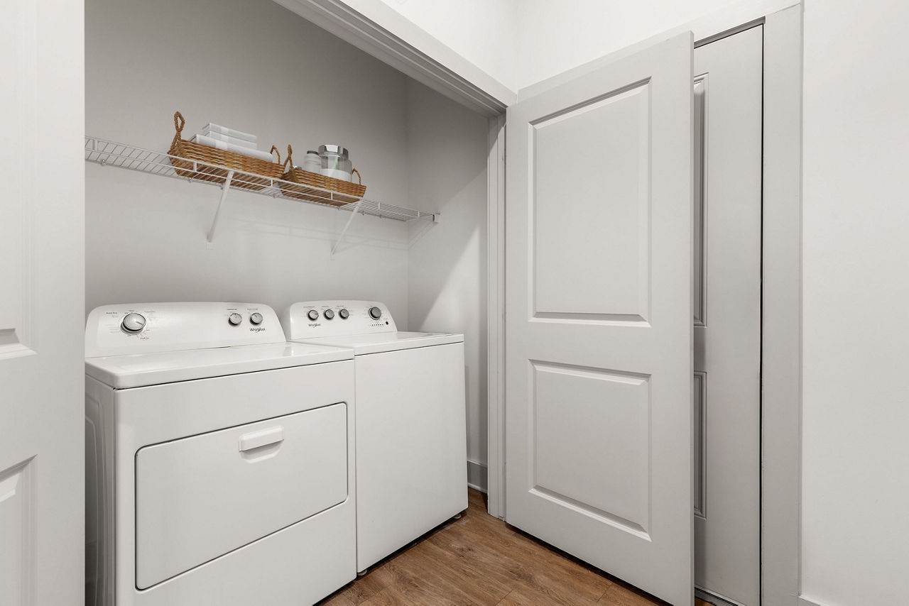 Laundry room at The Menlo