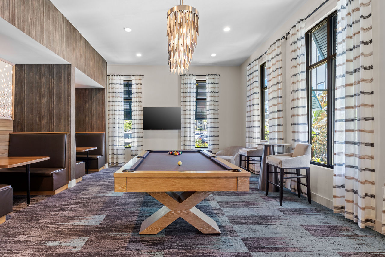 Game room at Lirio at Rafina