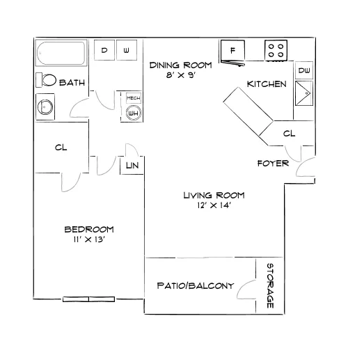 Buckhead and Vine - Atlanta, GA - Diagram