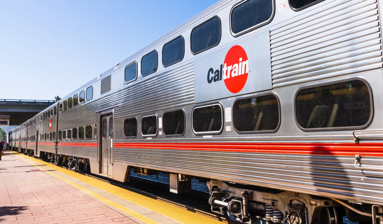 Pacific Bay Vistas - San Bruno, CA - Caltrain car