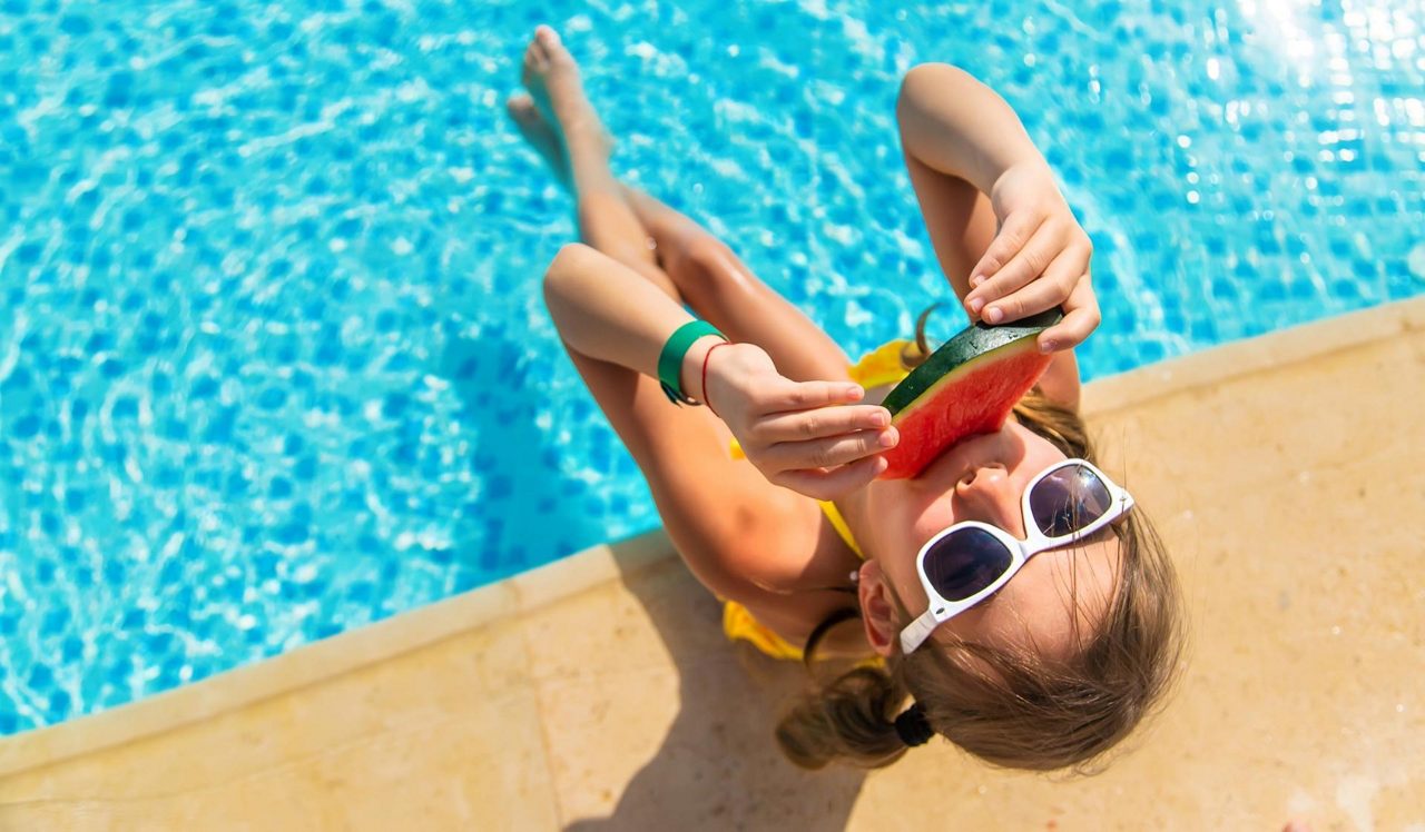 The Grove at Cherry Creek Park Kid at the pool