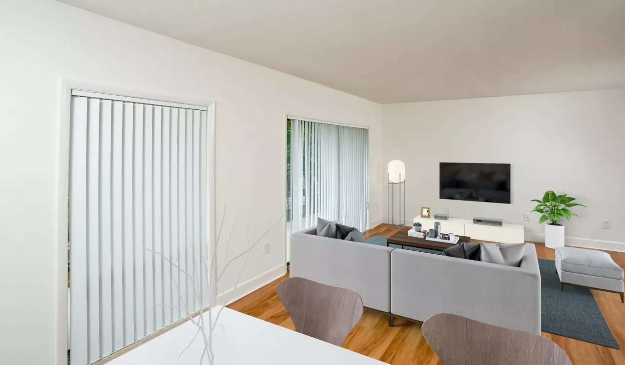 Four Quarters Apartments - Miami, FL - Living Room