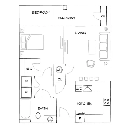 Crosstown Walk - Tampa, FL - Furnished Diagram