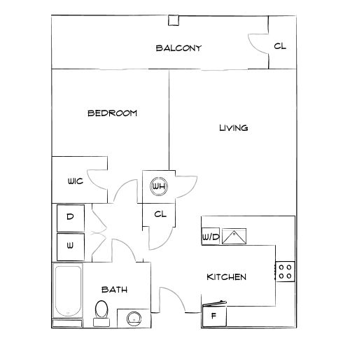 Design 1A floor plan