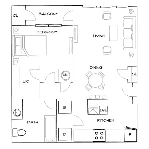 Crosstown Walk - Tampa, FL - Furnished Diagram